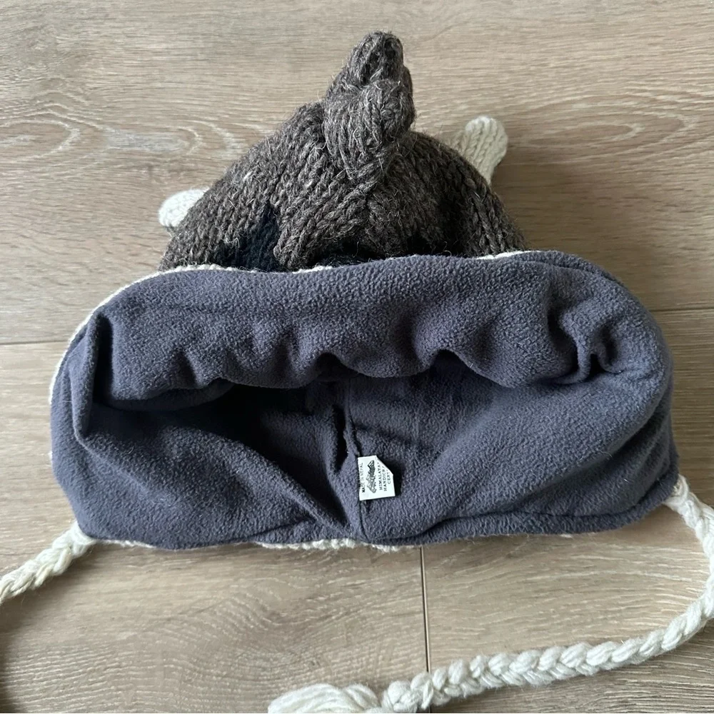 Handmade 100% Wool Knitted Kids Hat Made In Nepal